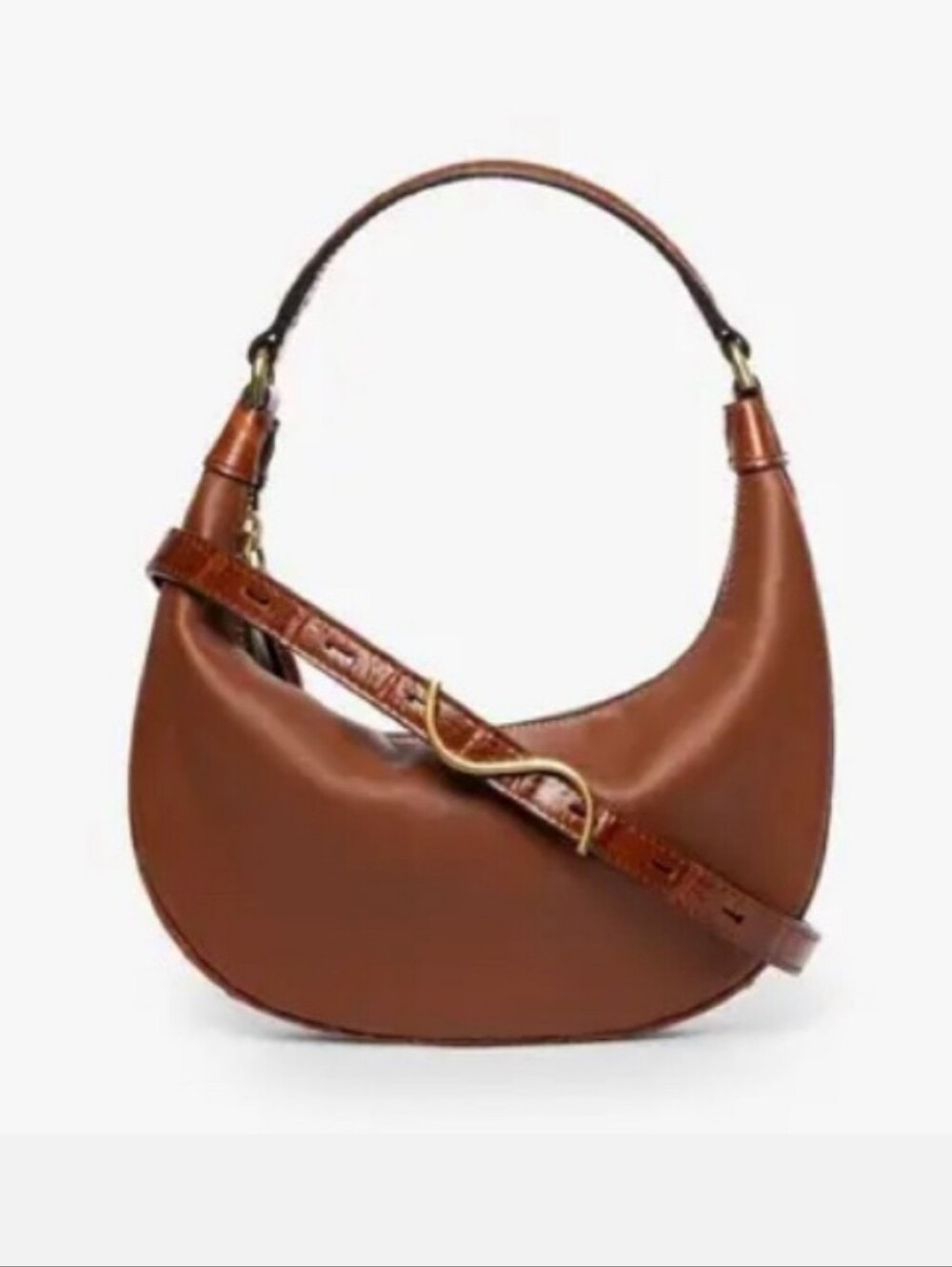 STAUD MINI SASHA BAG IN BROWN